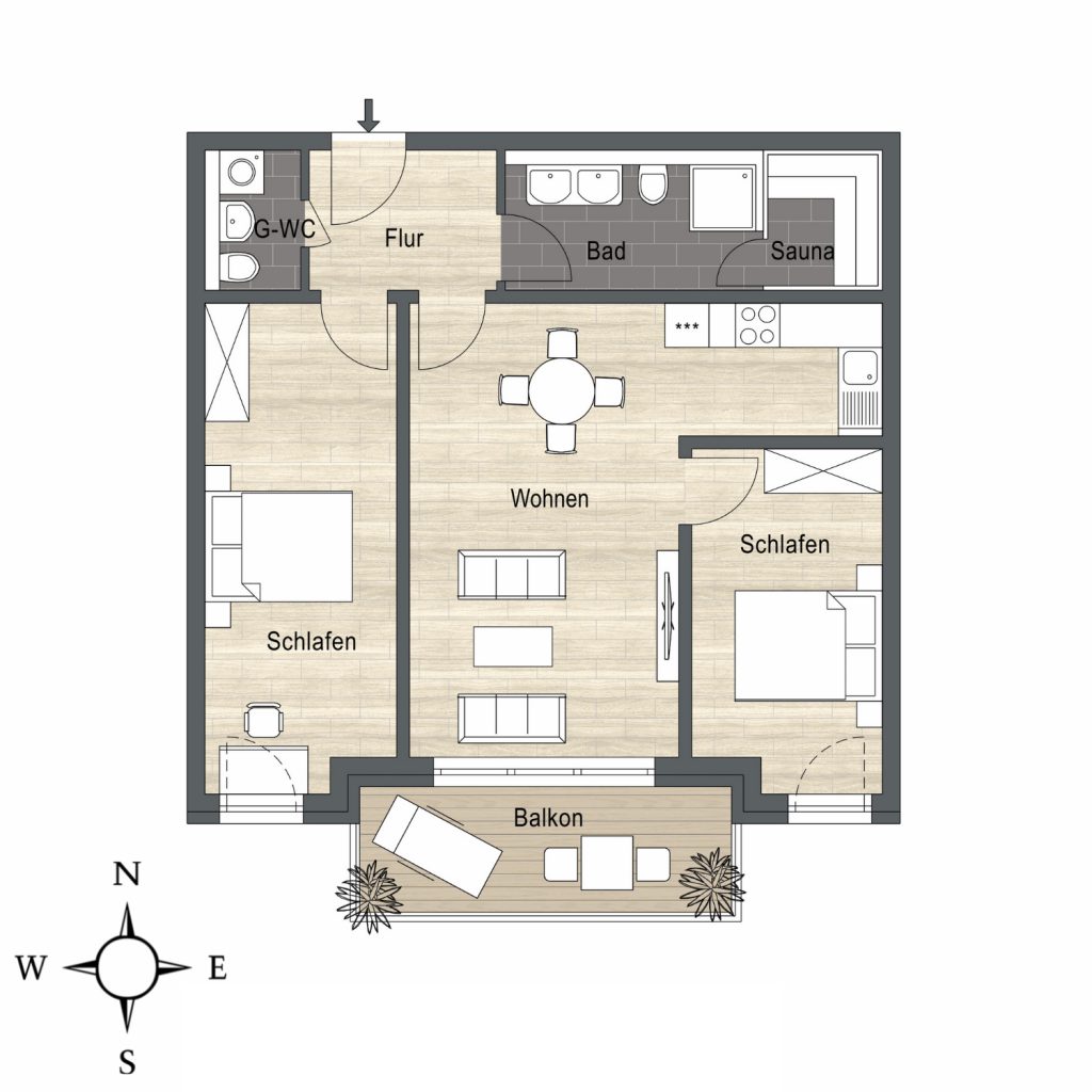 Yachthafen Grundriss
